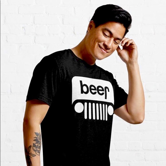 Beer Jeep Funny Offroading Tshirt - Picture 1 of 6